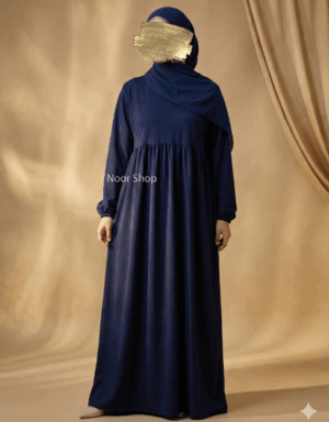 Elegante Dunkelblaue Abaya