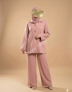 Modischer rosa Zweiteiler für Damen