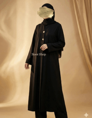 Elegante schwarze Abaya