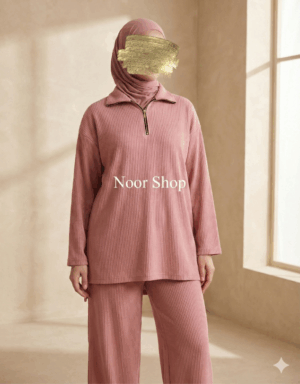 Modischer rosa Zweiteiler