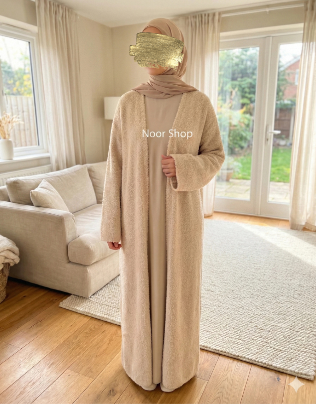 Weicher beiger Kimono