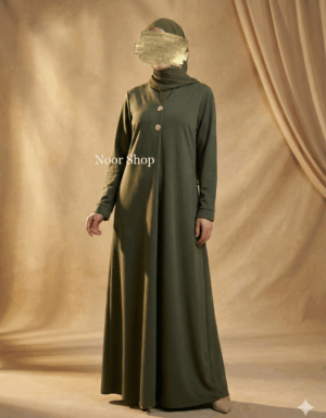 Elegante olivgrüne Abaya