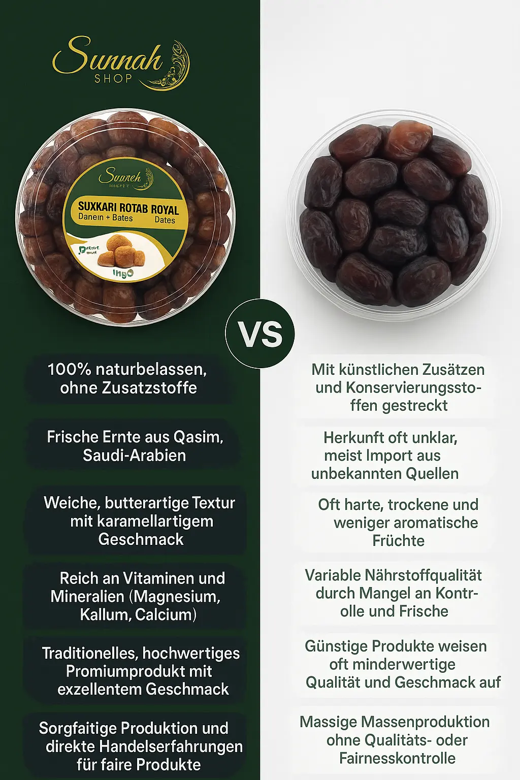 Datteln Sukkari Rotab Royal 1kg – Bild 3
