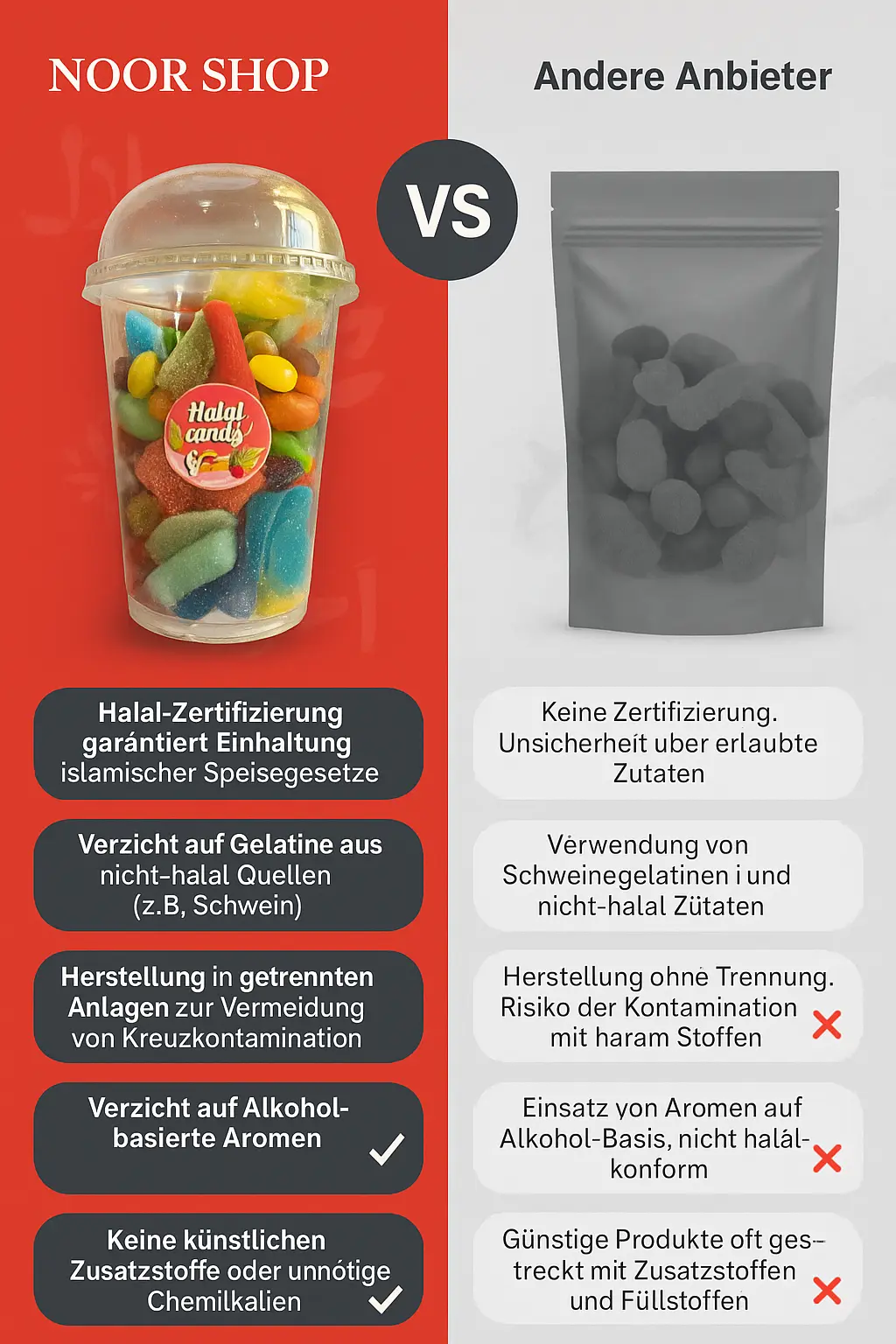 Halal Candy Becher 350g – Bild 3