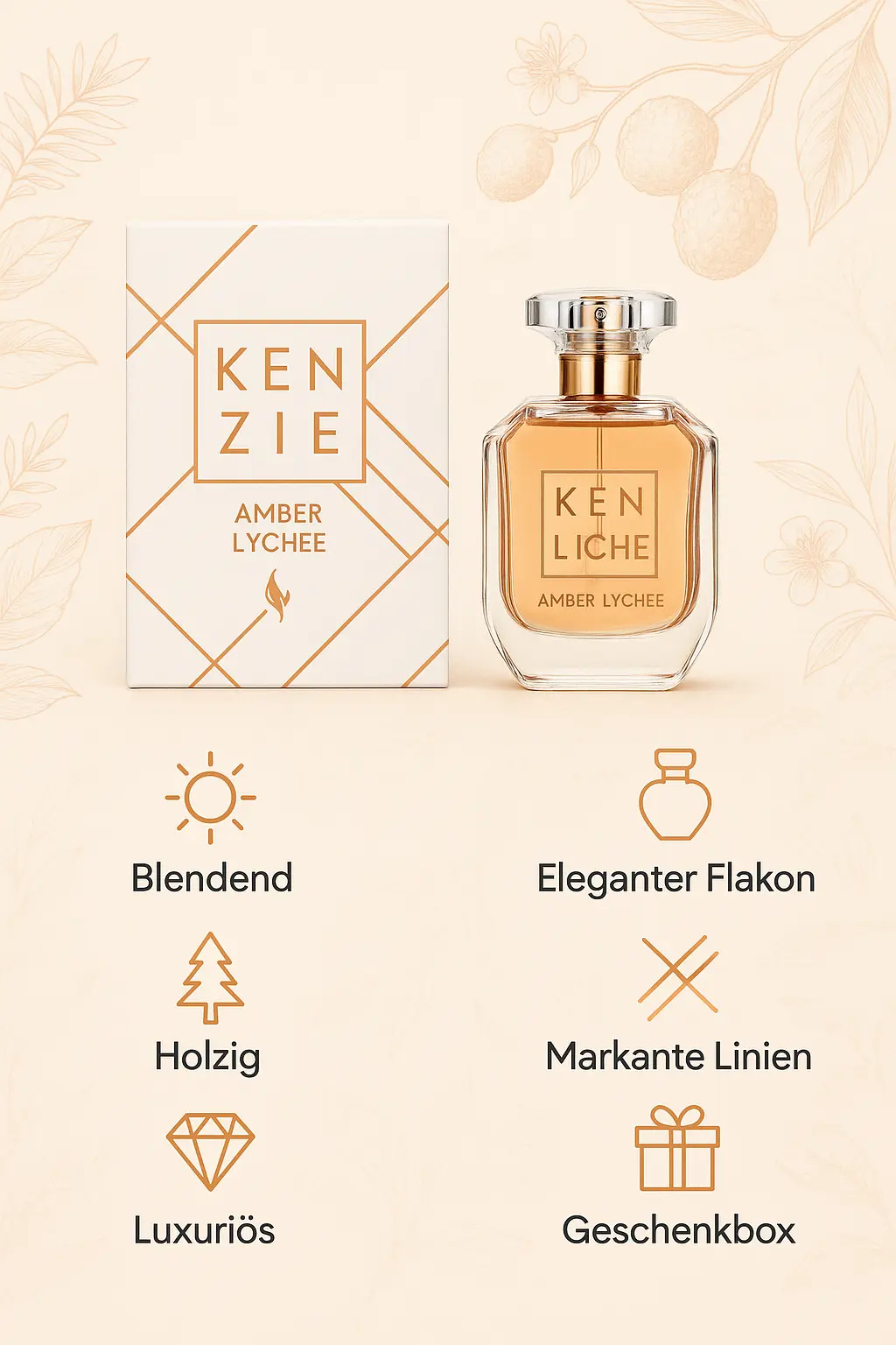 KENZIE Amber Lychee Volare 100ml – Bild 2