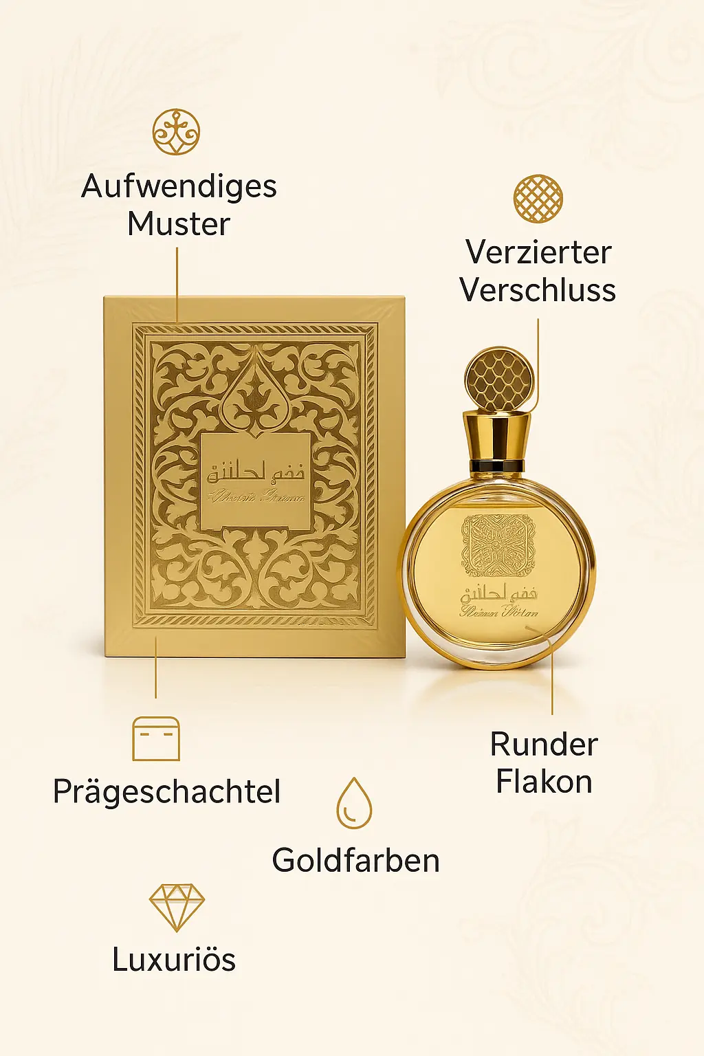 Lattafa Fakhar Gold Eau De Parfum 100ml – Bild 3