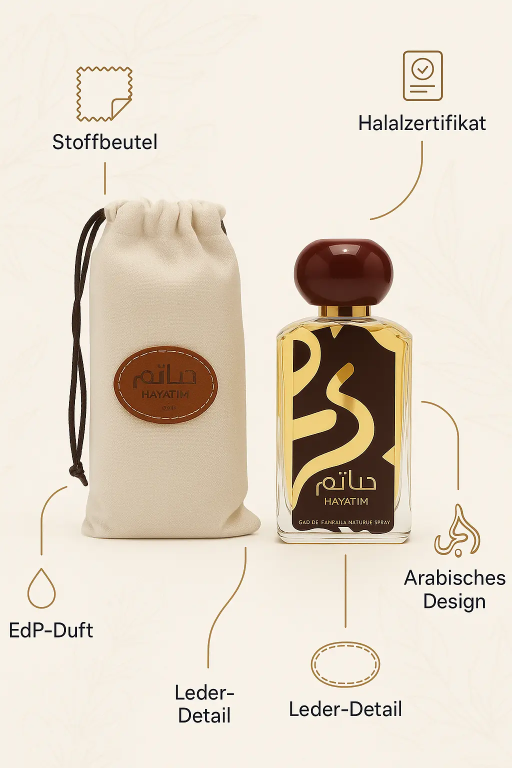 Lattafa Hayaatim Eau De Parfum 100ml – Bild 3