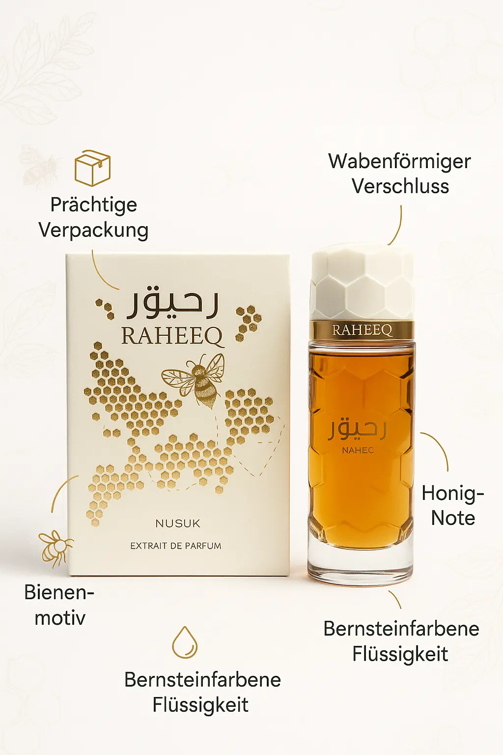Raheeq Nusuk Extrait De Parfum 100ml – Bild 2