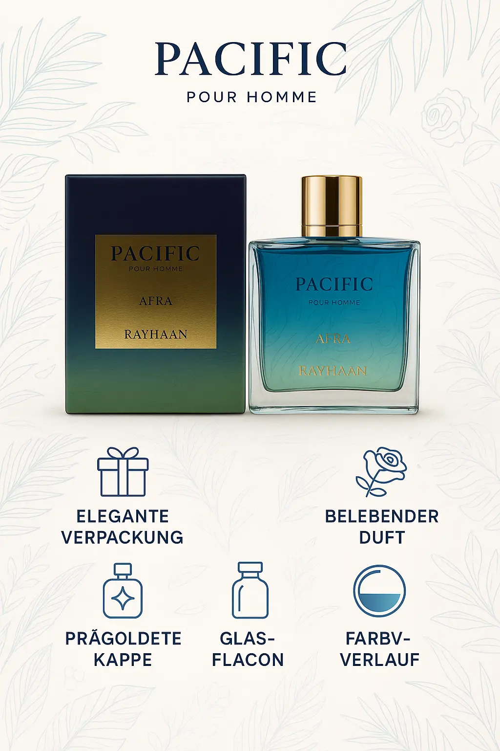 Pacific Aura Rayhaan Eau De Parfum 100ml – Bild 3