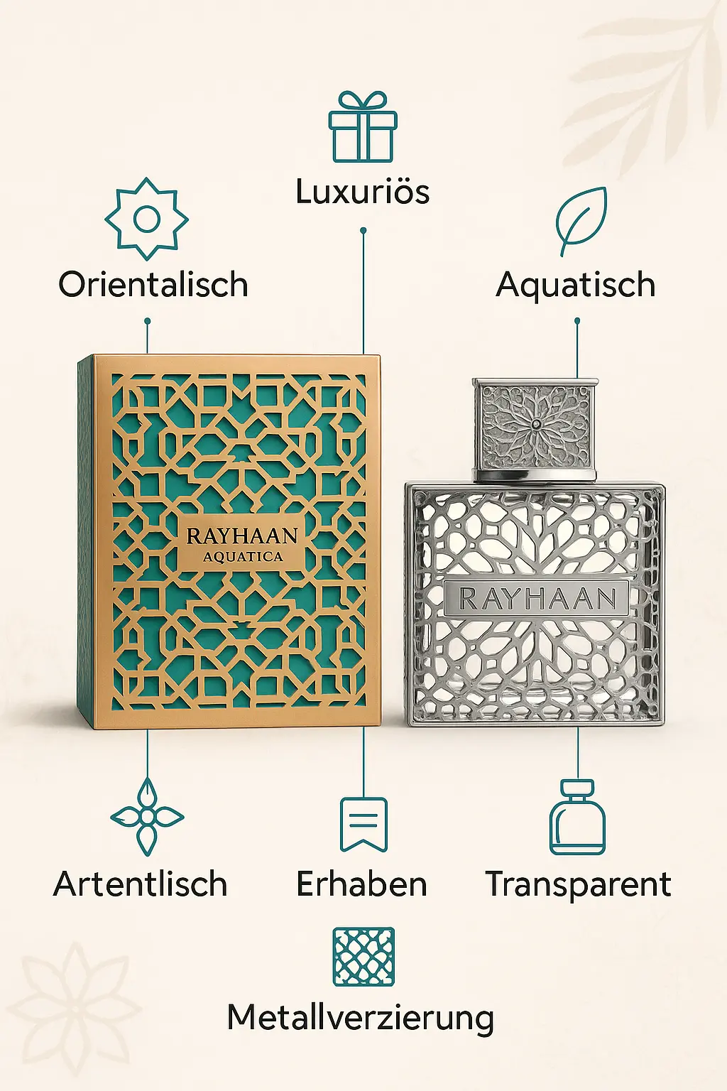 Rayhaan Aquatica Eau De Parfum 100ml – Bild 3