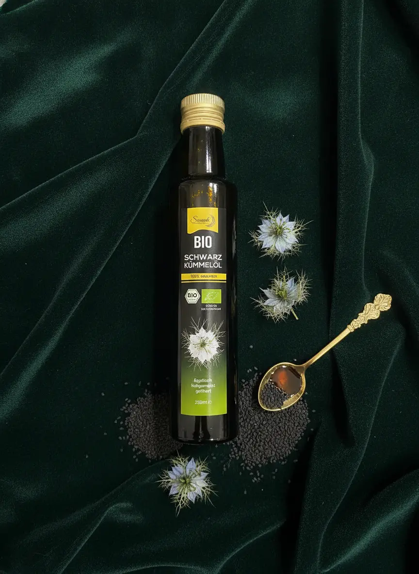 Schwarzkümmelöl Bio gefiltert – Bild 3