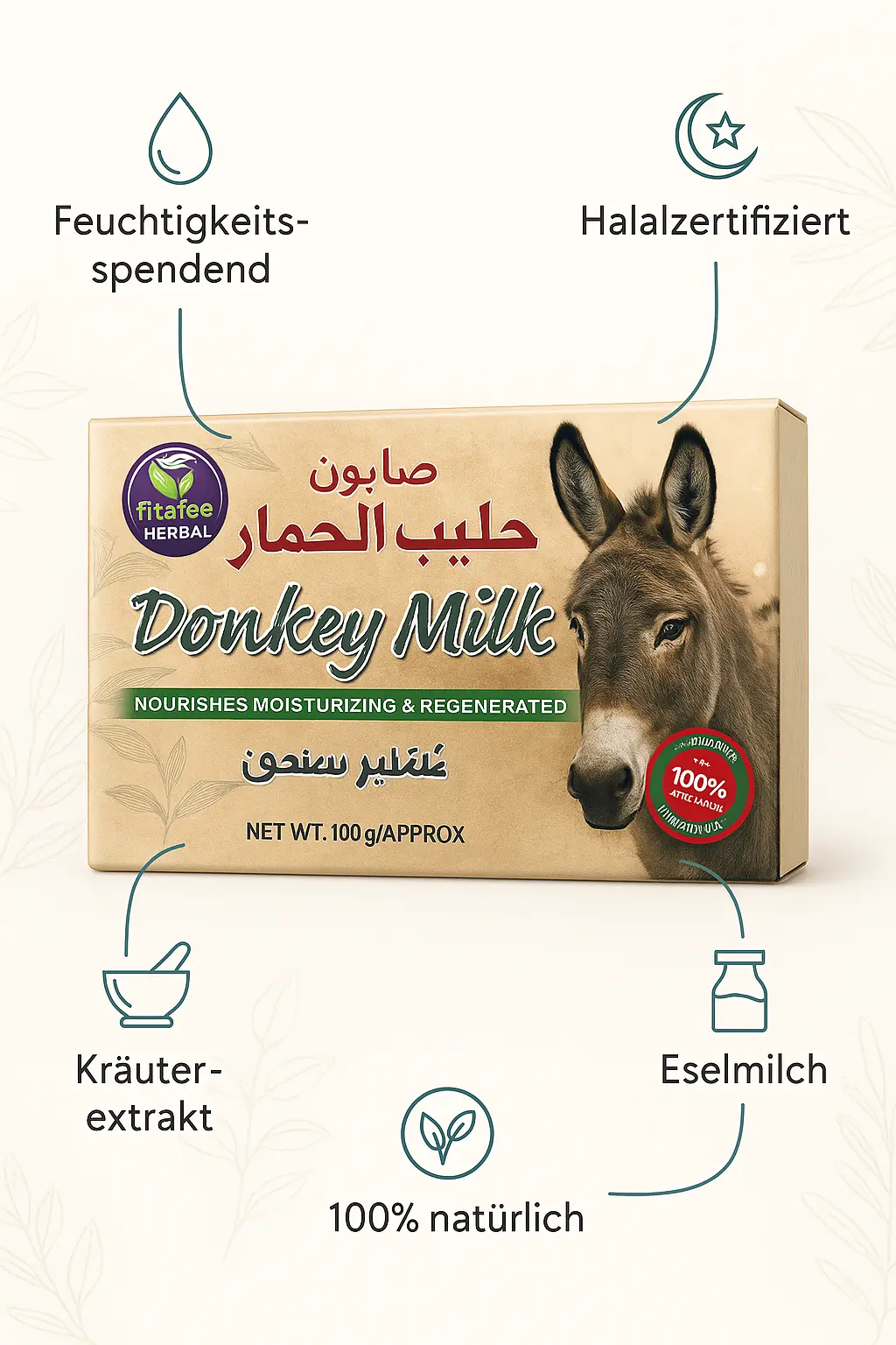 Esel Milch Seife 100% Natürlich – Bild 2