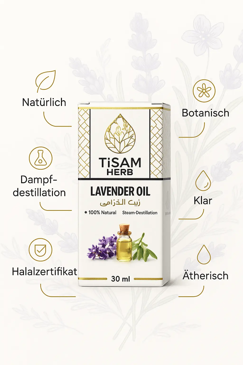 Tisam Lavendelöl – Bild 3