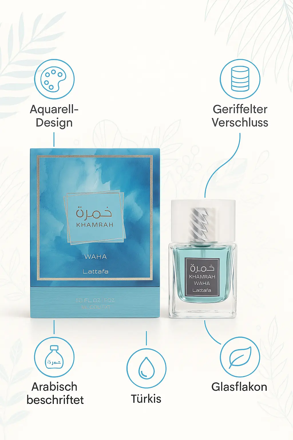Khamrah Waha Lattafa Eau De Parfum 100ml – Bild 3