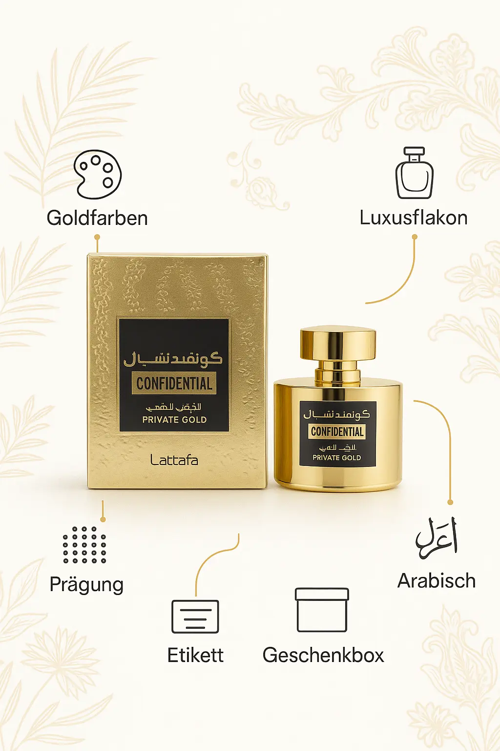 Lattafa Confidential Eau De Parfum 100ml – Bild 2
