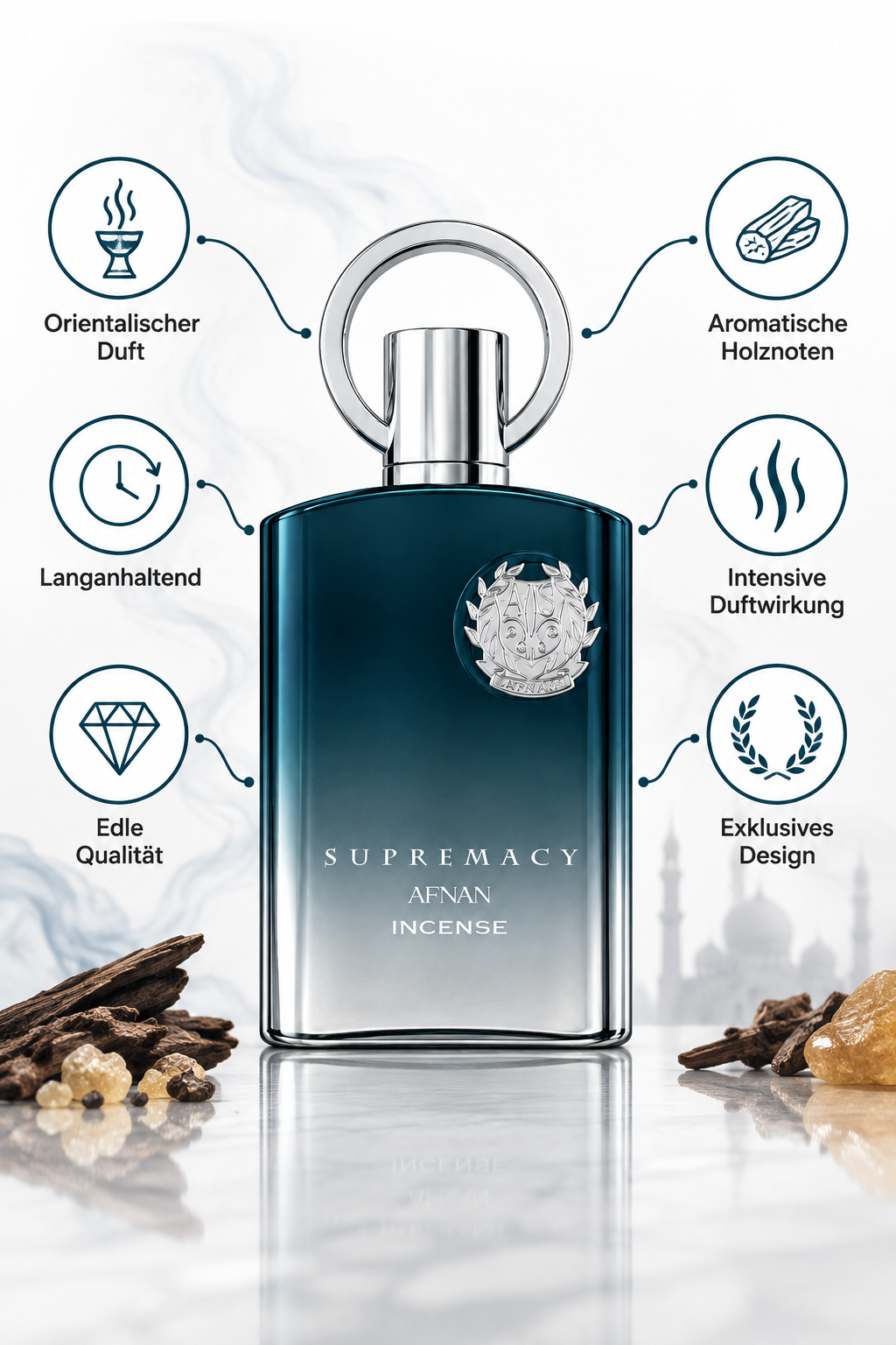 Afnan Supremacy Incense – Afnan Perfumes, 100 ml Eau de Parfum – Ansicht 2