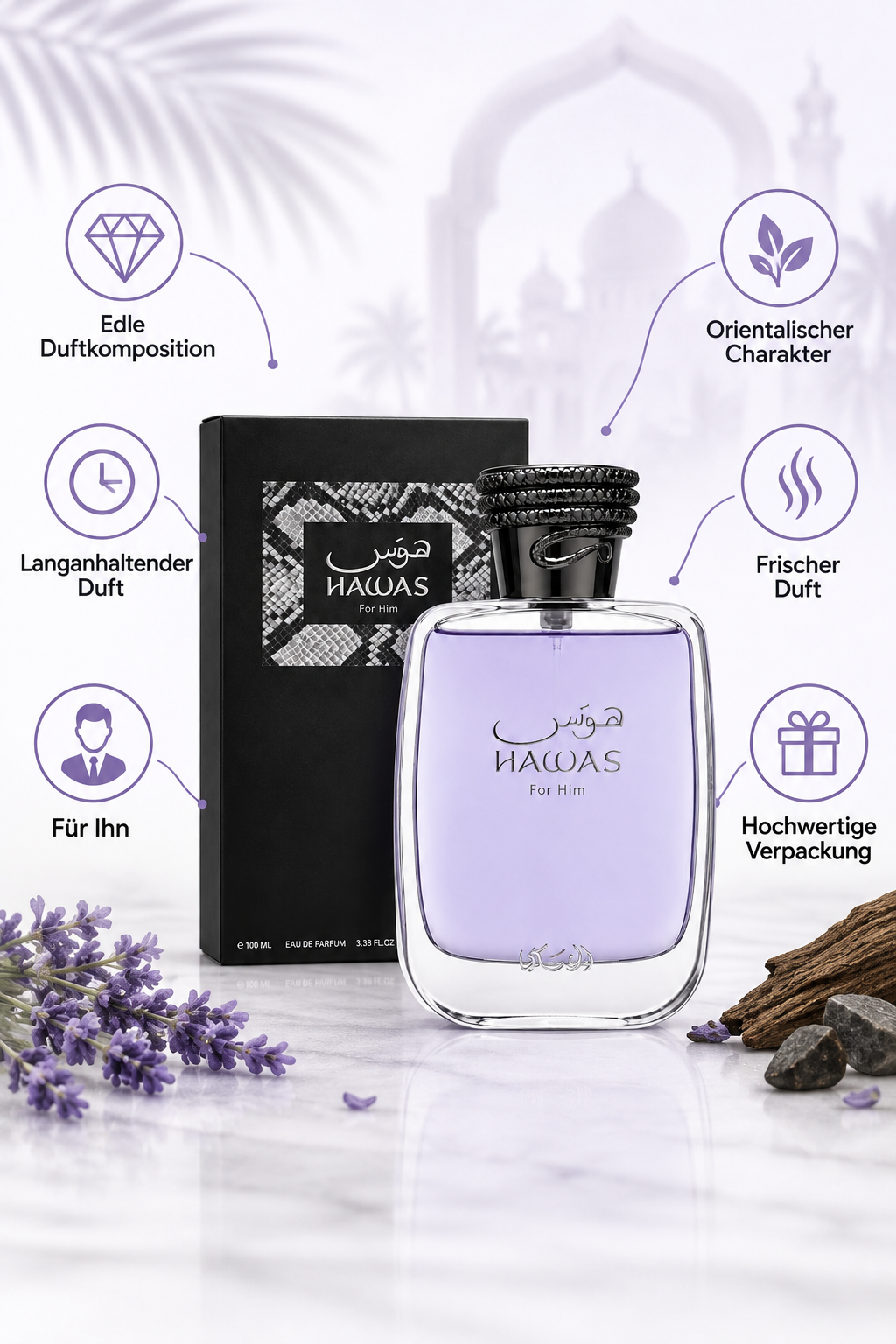 Rasasi Hawas for Him – 100 ml Eau de Parfum – Ansicht 2
