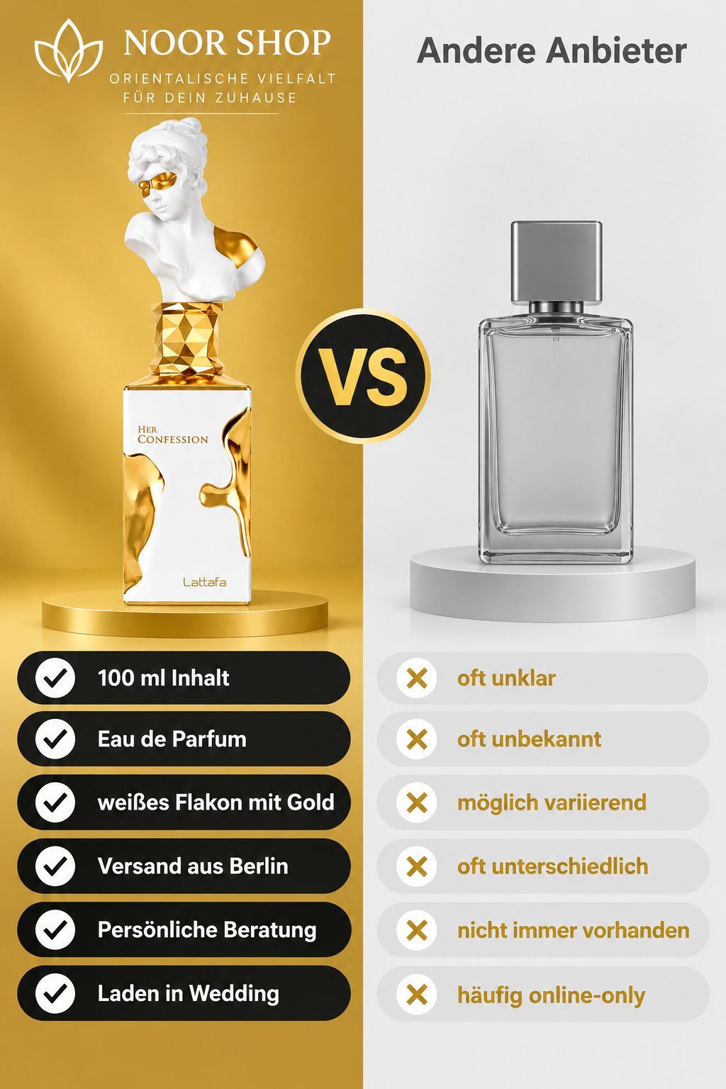 Lattafa Her Confession Eau de Parfum 100 ml – Ansicht 3