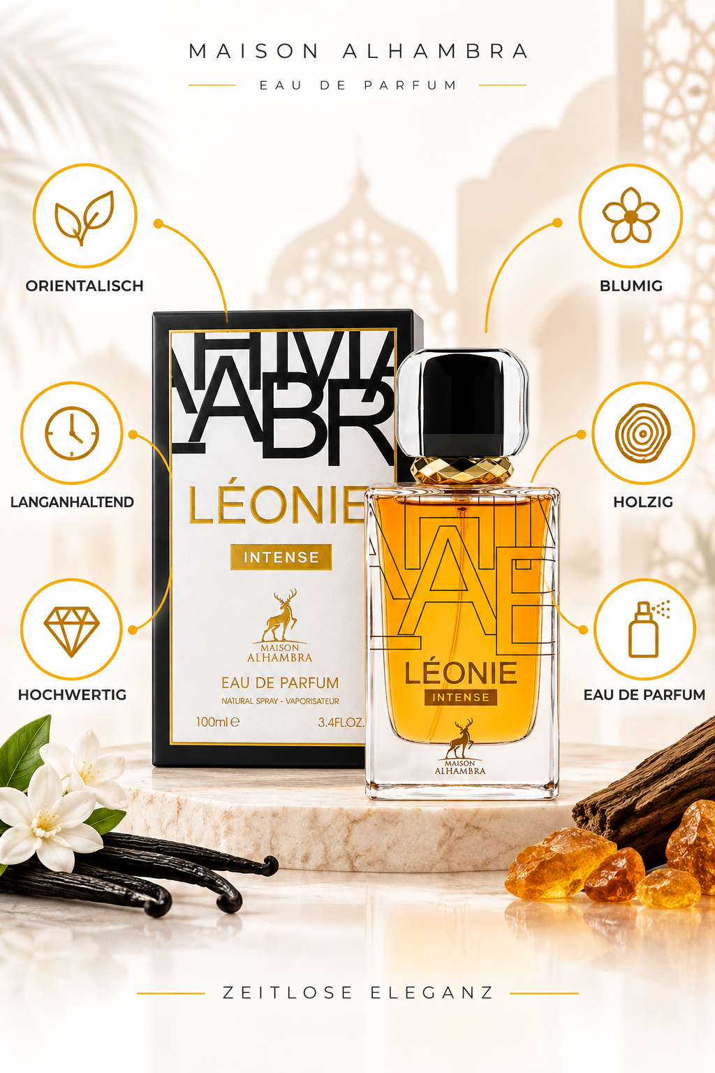 Maison Alhambra Léonie Intense – 100 ml Eau de Parfum – Ansicht 2