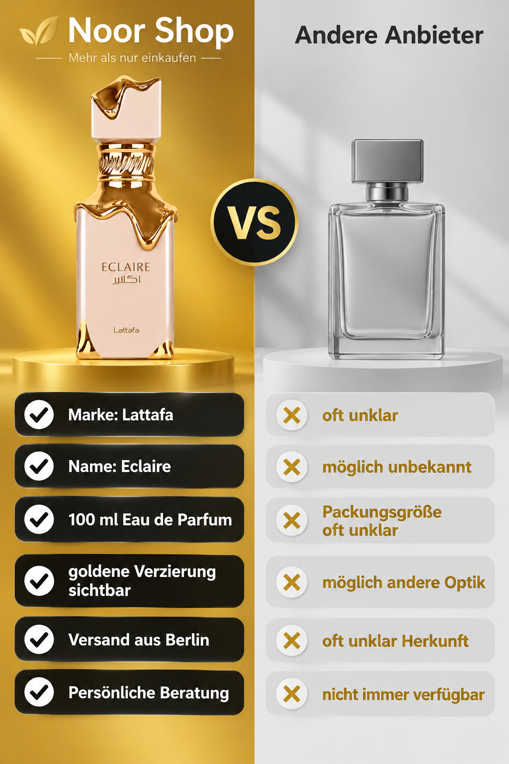 Lattafa Eclaire Eau de Parfum 100 ml – Ansicht 3